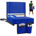 Stadium Bleacher Seat with Back Support and 3.2-Inch Foam Cushion