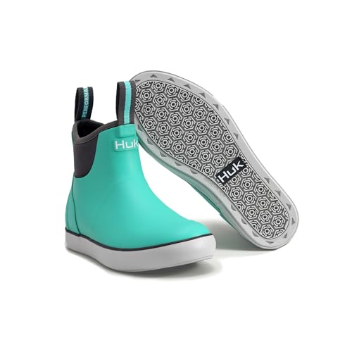 HUK Girls' Rogue Wave Deck Shoes - Bermuda 10 - Nautical Sneakers for Kids