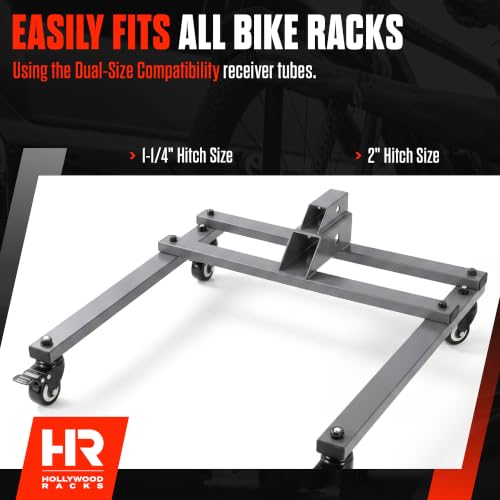 Universal Hitch Rack Storage Stand for 1-1/4" & 2" Bike Racks - Mobile Organizer
