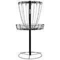 Disc Golf Practice Basket - Single Chain, Black - Portable Outdoor Game