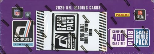 2025 Donruss Football Card Set - 405 Cards with 100 Rookies & Exclusive Holos