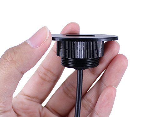 Black Housing 2 Mile LED Boat Navigation Lights Pair - USCG Certified Flush Mount