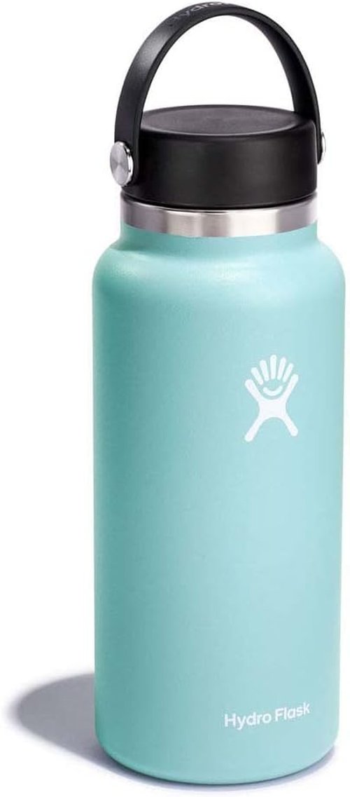 Hydro Flask Wide Mouth 32 Oz Water Bottle - Flexible Cap for Easy Drinking