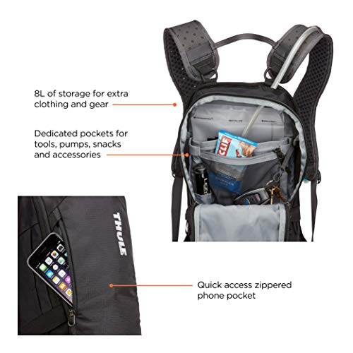 Thule UpTake Hydration Pack 8L Black with Hydrapak Reservoir, Cycling & Hiking