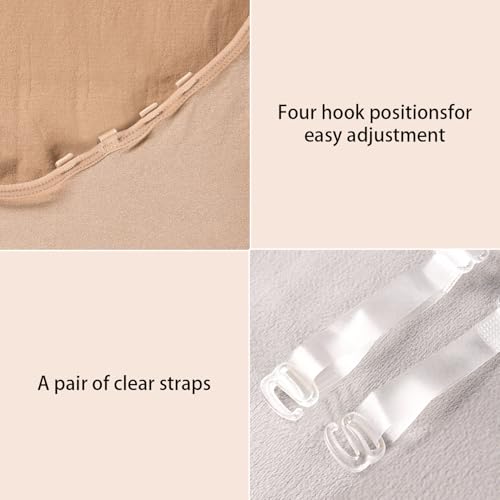 Girls Seamless Nude Camisole Leotard with Clear Straps - Size 10-14 Years
