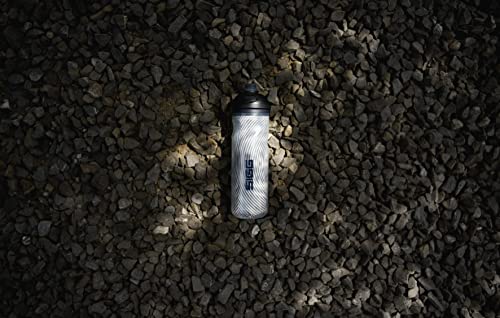 Sigg - Soft Bike Water Bottle - Pulsar Therm Snow - Insulated - Squeezable - Dishwasher Safe - Lightweight - Leakproof - BPA Free - Sports Bottle with SureSnap® Valve - Gray - 22 Oz