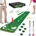 Golf Putting Game Set with Detachable Bunkers - Green with Putter