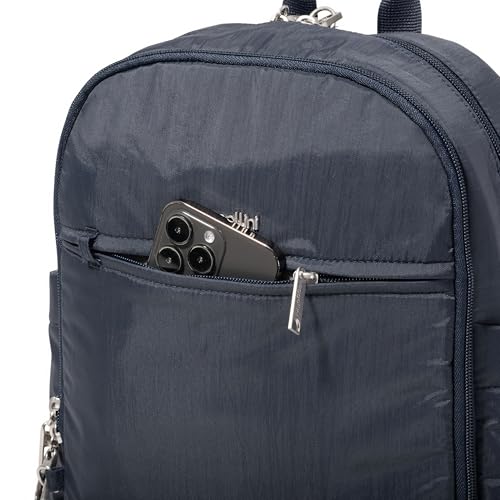 Securtex Anti-Theft Getaway Backpack - 9.4"x13"x5" Travel Safe Bag w/Locking Zippers, Slash-Resistant, RFID