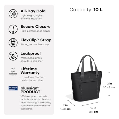 Hydro Flask Carryout™ Insulated Tote Bag 10L in Popstar Pink – Recycled Material, All-Day Cold