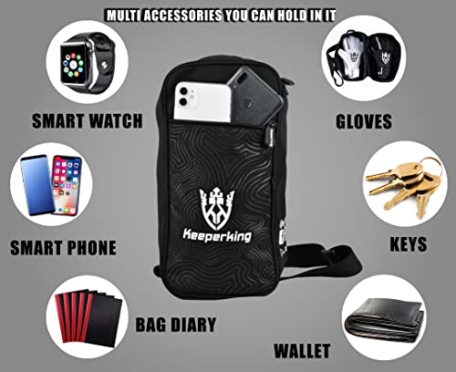 Keeperking Goalkeeper Gloves Bag for 2 Pairs - Black
