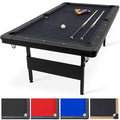 GoSports 7 ft Black Portable Billiard Table - No Assembly, Complete Set