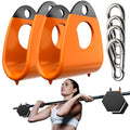 Orange 2-Pack Landmine Attachment for Barbell & Dumbbell Conversion - Versatile Gym Accessory