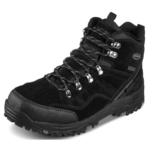 Men's Waterproof Work Boots with Memory Foam Insoles - Skechers Relment Pelmo