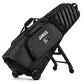 Black JANUS Golf Travel Bag with Wheels & Support Legs - Airline-Ready Hard Case