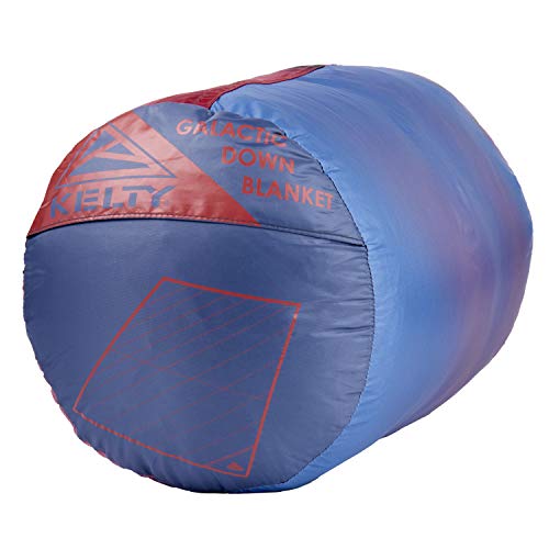 Kelty Galactic Down Blanket Cranberry - Outdoor & Indoor Camping Picnic Blanket
