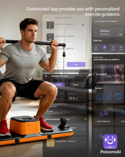 Adjustable Digital Cable Machine for Full Body Home Gym Workout