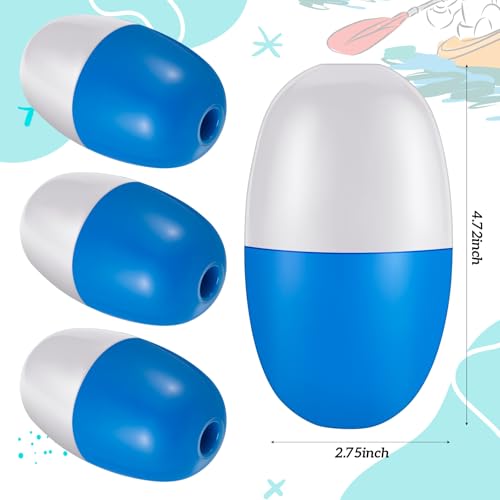Blue and White Crab Trap Floats - Anchor Buoy Set of 4