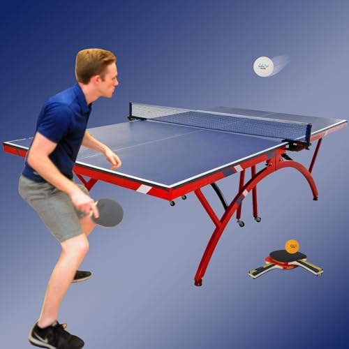 4 Player Table Tennis Set with 4 Paddles & 8 Balls - Portable Carry Case