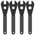 Pawfly Bike Cone Wrench Set 13-16mm Slim Open End Spanner for Bicycle Wheel Hub Repair