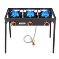 Trible Burner Propane Camping Stove - 28 Inch High Pressure Gas Stove with 105000 BTU