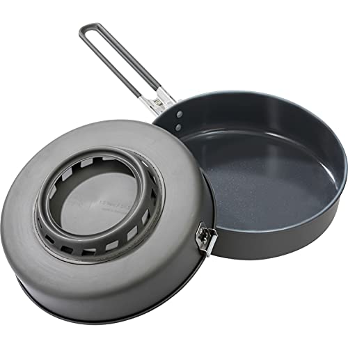 8-Inch Ceramic Nonstick Camping Skillet with Folding Handle