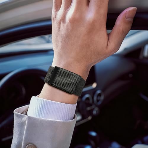 Black Nylon Replacement Strap for Whoop 5.0/4.0 Fitness Tracker - Adjustable Breathable Band