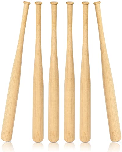 Mini Wooden Baseball Bats 18 Inch Unfinished Craft Set - 18 Pcs for DIY Sports & Party Favors (Variation 18)