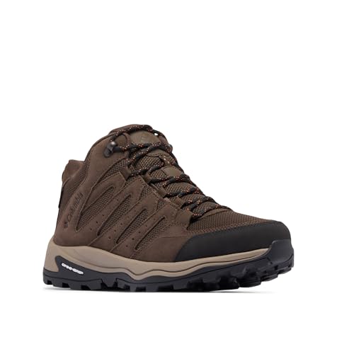 Columbia Mens Waterproof Redmond IV Mid Hiking Boots 9.5 Cordovan/Orange