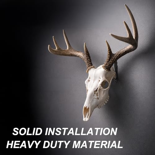 12 Pack Deer Skull Hangers Wall Mounting Brackets for Animal Display