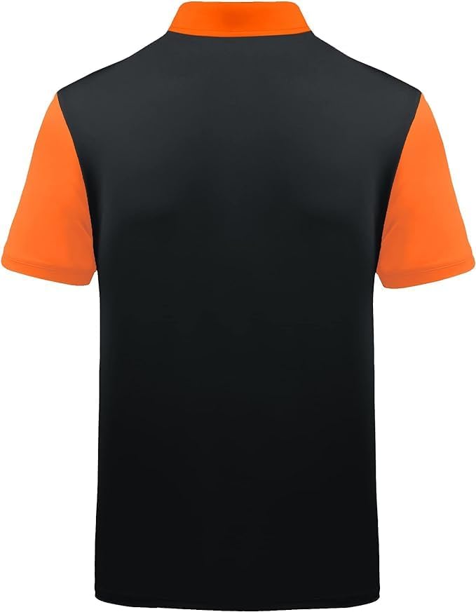 ZITY Men's Golf Polo Shirt - Moisture-Wicking Short Sleeve Performance Tee | Casual Print Design