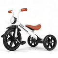 KRIDDO Toddler Tricycle with Front Light - White, 2-5 Years, Safety-Designed Ride-on