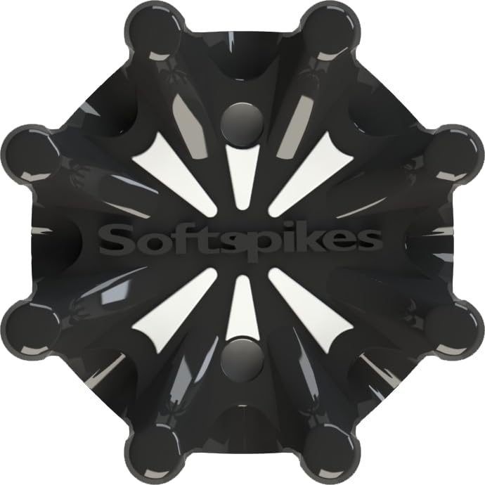 Softspikes Pulsar Golf Cleats Fast Twist 3.0 - 18 Count Clamshell , Black