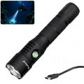 Blue Reef 1200 Lumens Compact Dive Light - USB-C Rechargeable, Waterproof 100m, 5Hr Runtime
