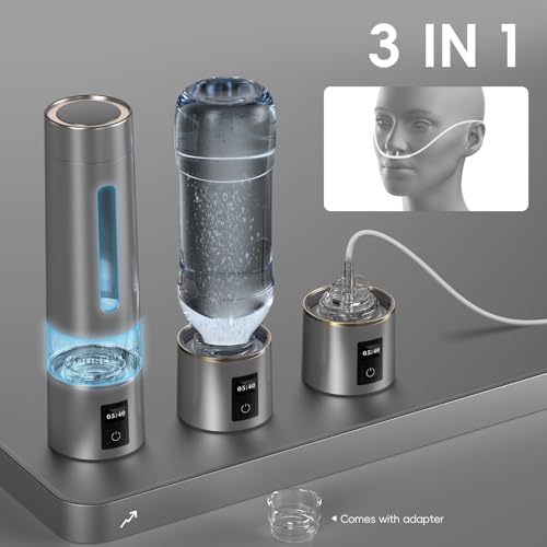 PUREPEBRIX Platinum Hydrogen Water Bottle Generator 10 Oz - Up to 9060 PPB