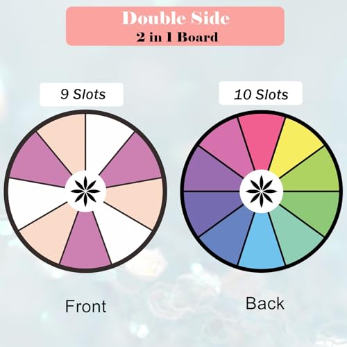 8 Inch Spinning Prize Wheel for Promotions with Stand - Black