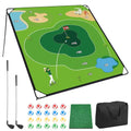 Large Outdoor Indoor Golf Chipping Game Set - 71x71 Inches for Adults & Family