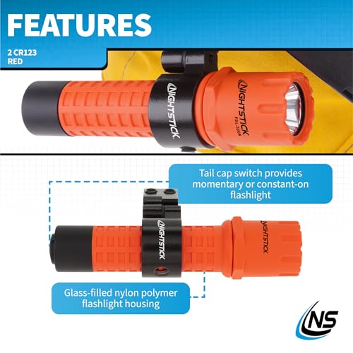Nightstick FDL-300R-K01 Helmet Light Kit with Mount, 180 Lumens, Adjustable, Tactical Outdoor Use