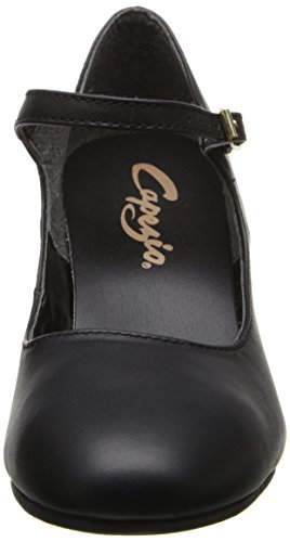 Women's Character Shoe - Manhattan Style, Black, Size 4, Non-Slip Heel