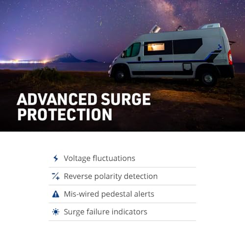 Progressive Industries EMS-PT30X Portable 30 Amp RV Surge Protector with Electrical Management System