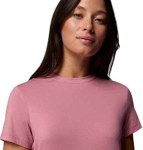 Columbia Women's Parsons Point Short Sleeve Logo Tee - Medium Rosette Heather