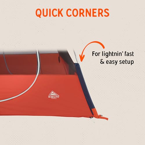 Kelty Rumpus 4/6 Person Freestanding Tent with Extra Large Vestibule - Family & Festival Camping
