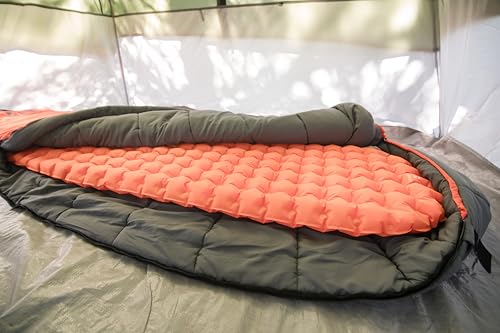 Insulated Camping Sleeping Pad - Ultralight, 4-Season Warmth, Portable