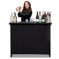 GoBar PRO Commercial Portable Bar Table - Standard with Skirt & Carry Case