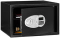 Steel Security Safe with Digital Lock 1.2 Cu Ft Removable Shelf Black