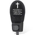 Youth Religious Baseball Sliding Mitt - Medium Size, Cross & Faith Design, Adjustable Wrist Guard
