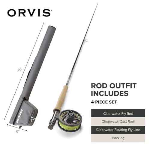 Orvis Clearwater Fly Rod Outfit - 9'0 5WT 4-Piece Fly Fishing Rod & Reel Combo