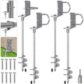 30-Inch Heavy Duty Ground Anchor Kit - 4 Pack for Lawn & Garden, Sheds, Trampolines, Mobile Homes - Variation of THIS listing