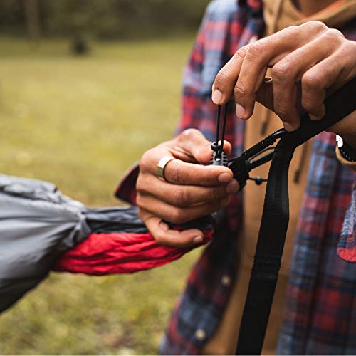 Grey Insulated Hammock Underquilt for Camping - Ultralight Water-Resistant