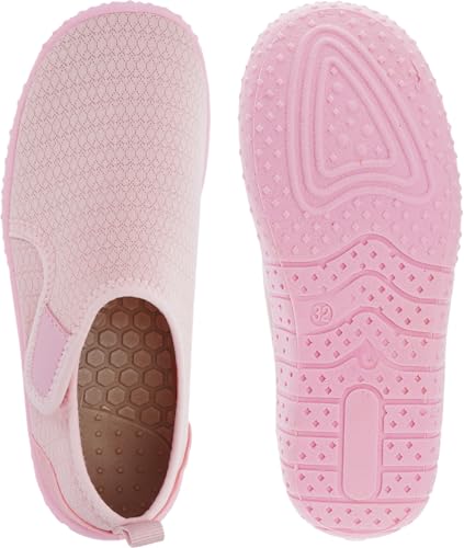 Kids Water Shoes - Pink, 3 Big Kid / Z1K2 - Barefoot Aqua Socks for Boys & Girls