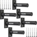 2-Pack Wall Mounted Weight Plate Holder - Fitness Storage Rack for 2-Inch Olympic Plates